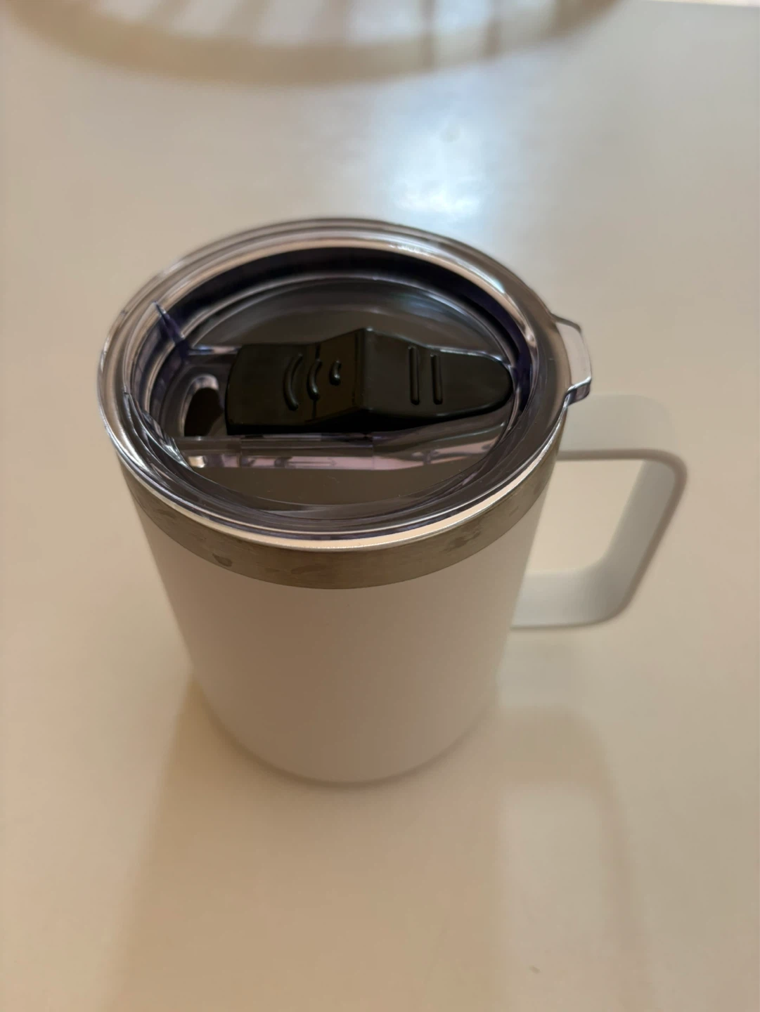 White Insulated Mug with Lid