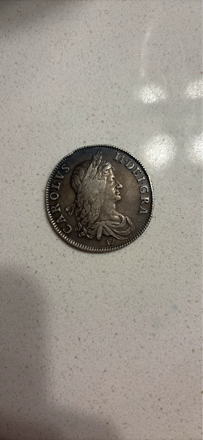 1662 King Charles 11 silver coin