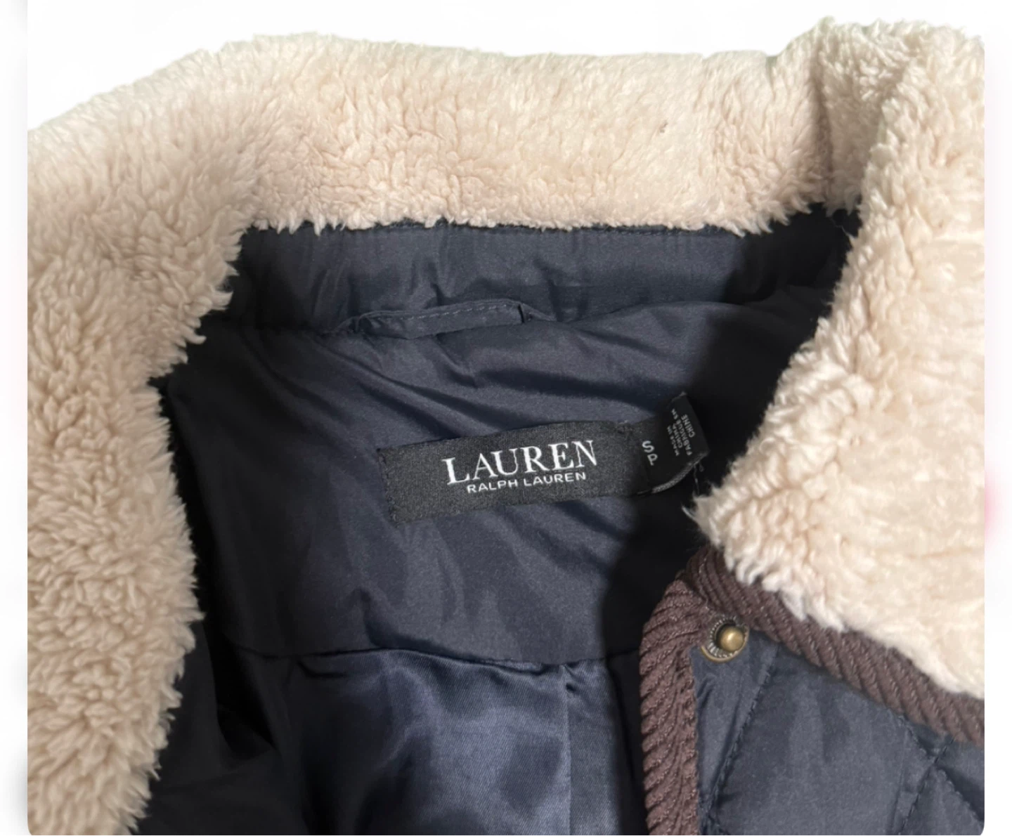 Polo Ralph Lauren Quilted Navy Blue Light Jacket - photo 2