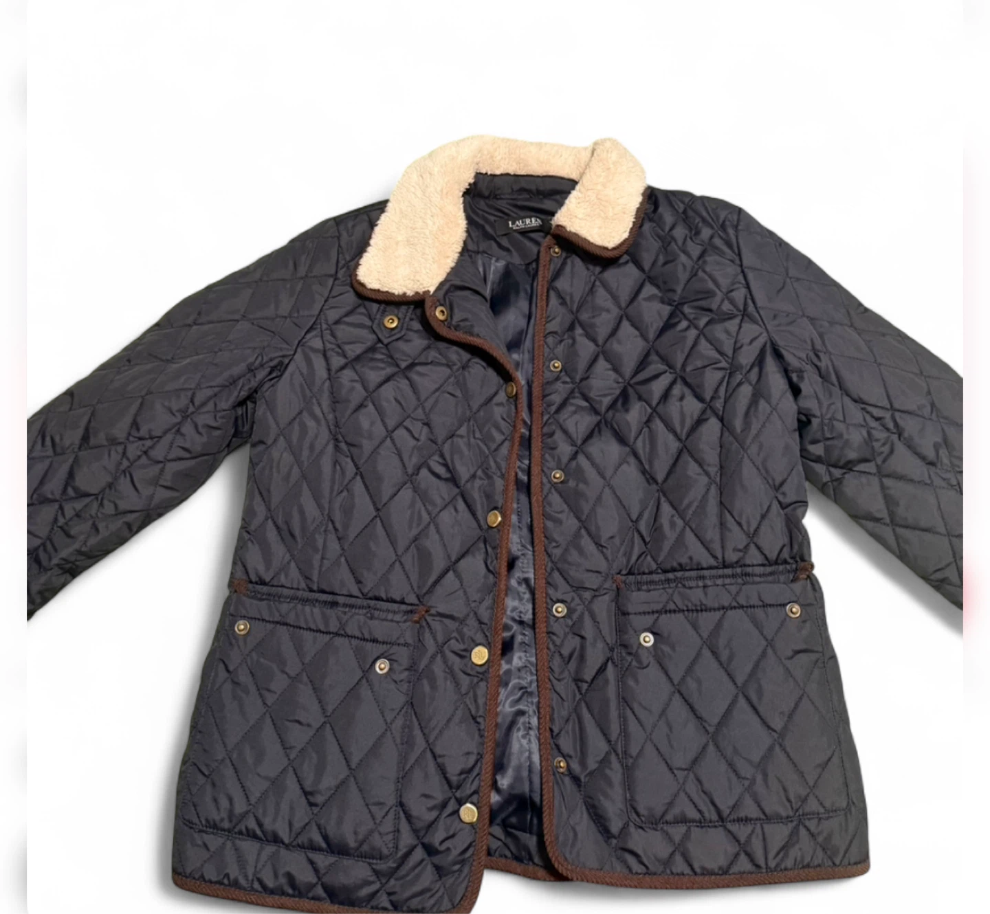 Polo Ralph Lauren Quilted Navy Blue Light Jacket