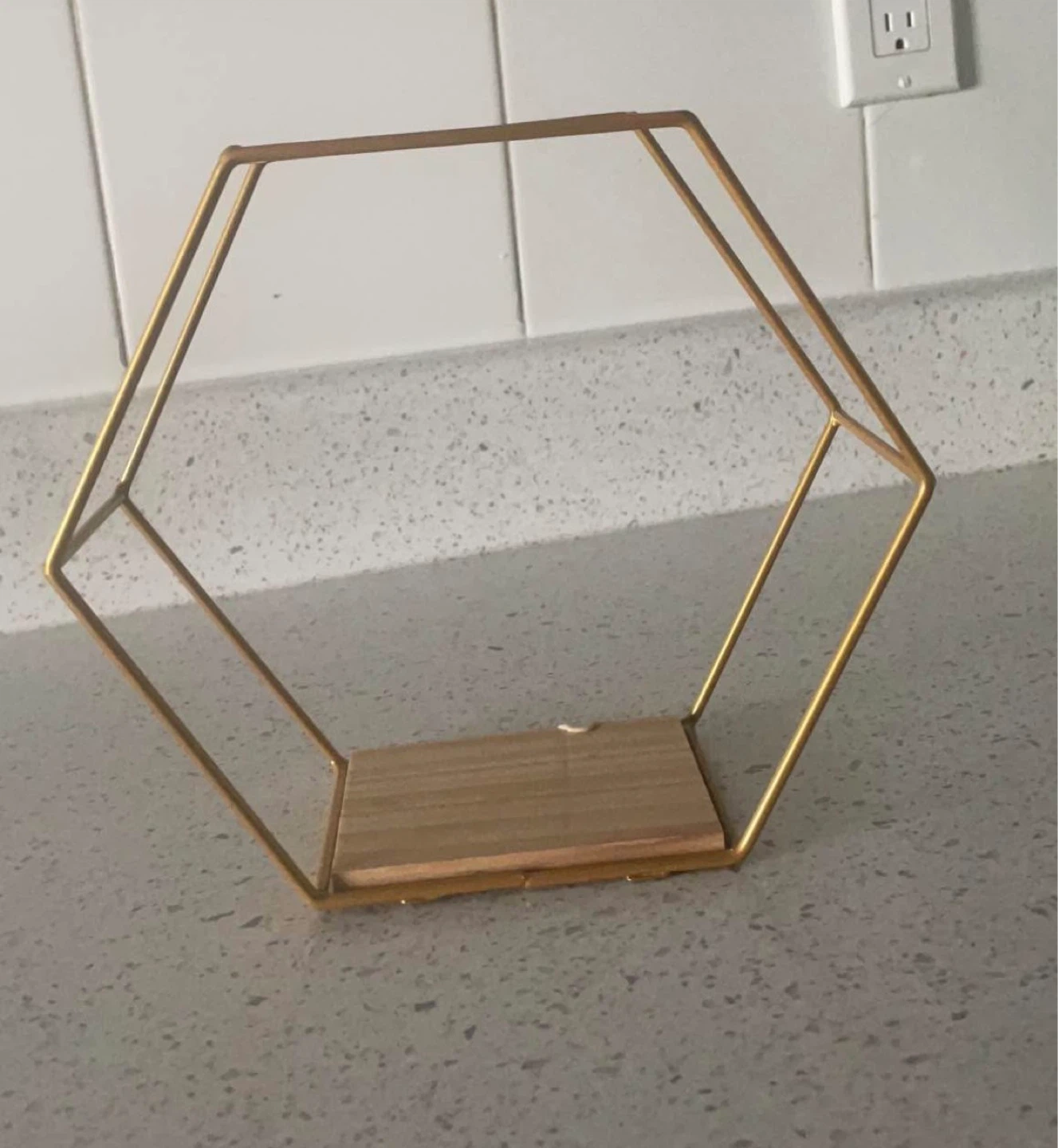 Gold Hexagon Shelf