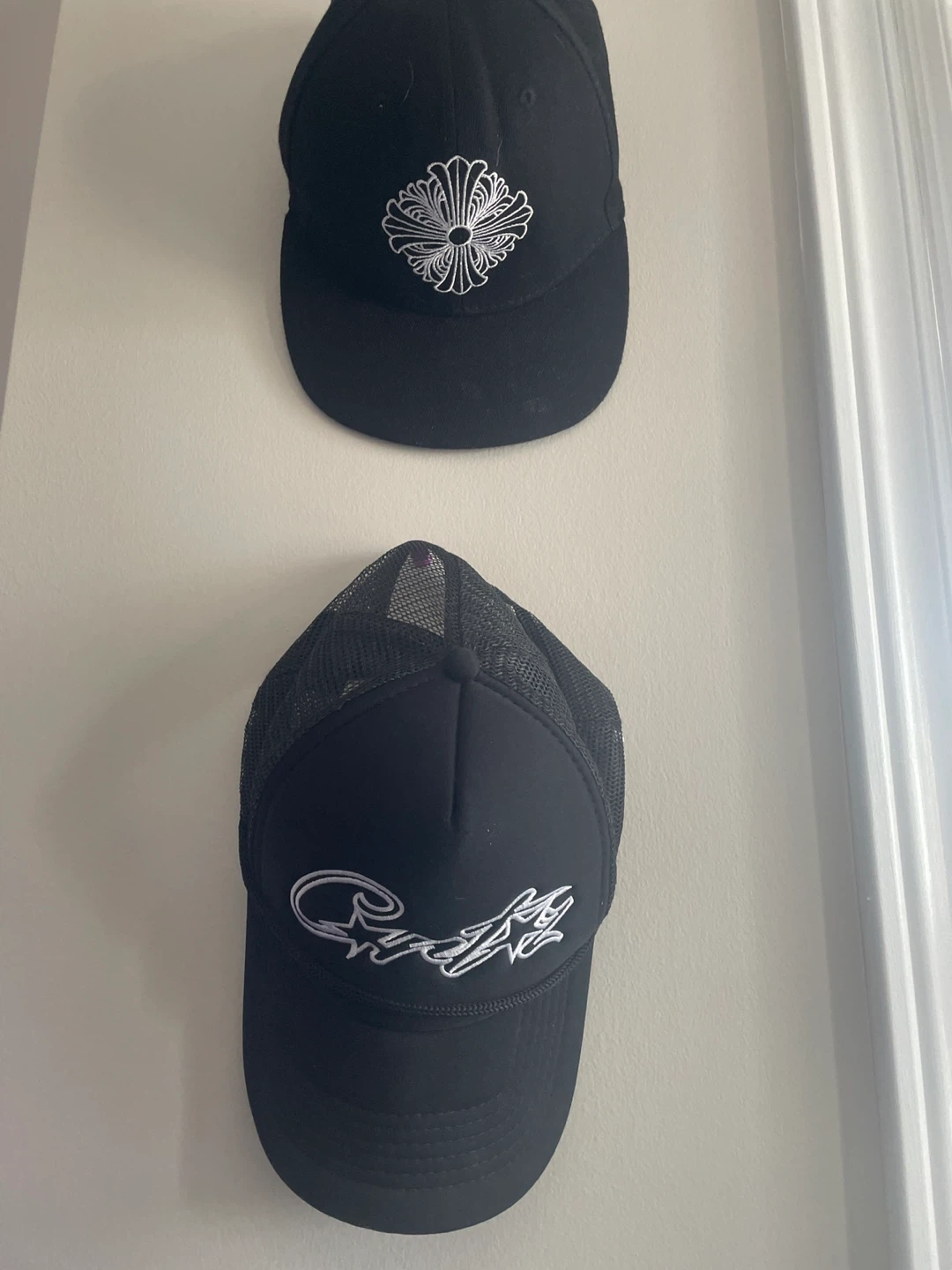 chrome hat and cortiez hat