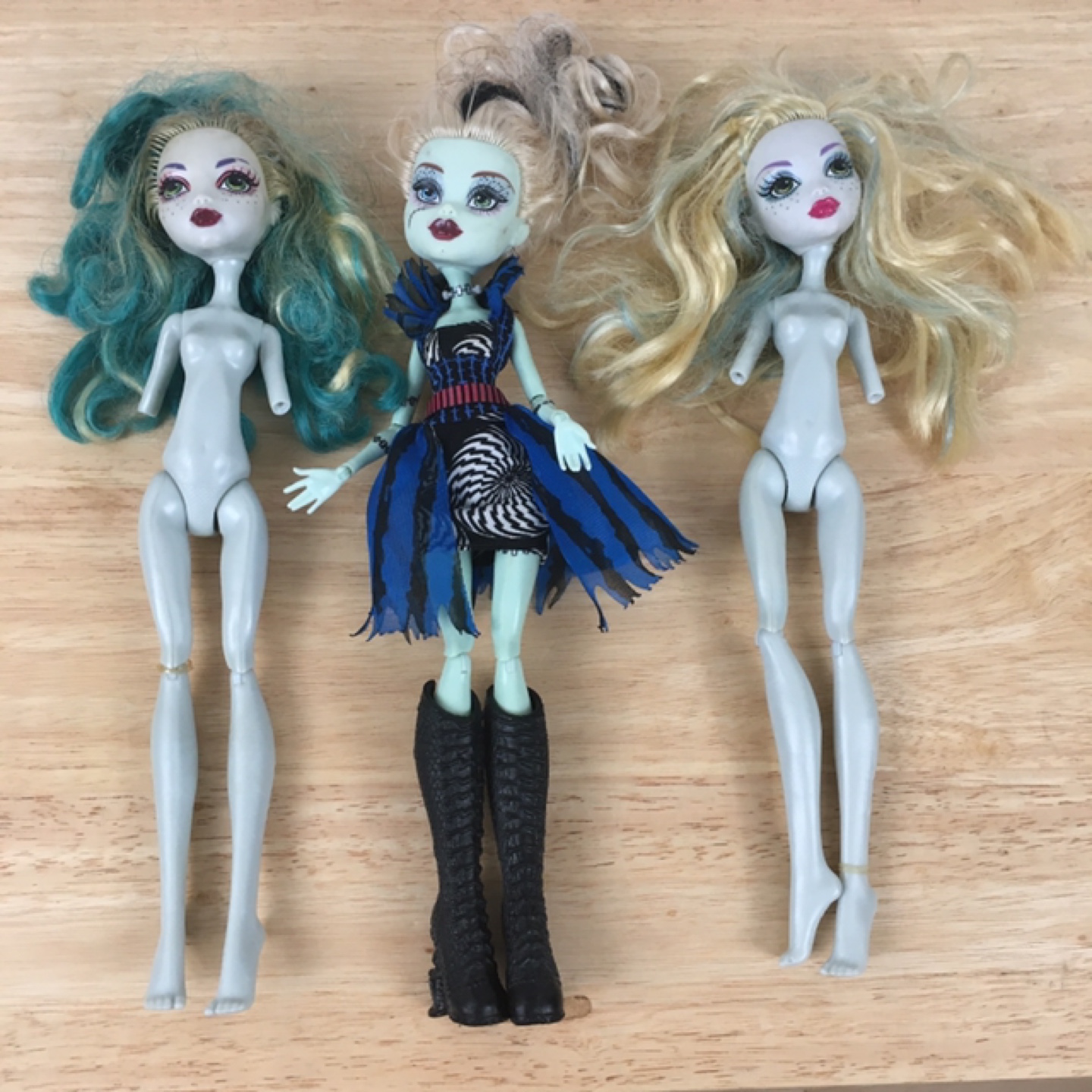 Three Monster Dolls