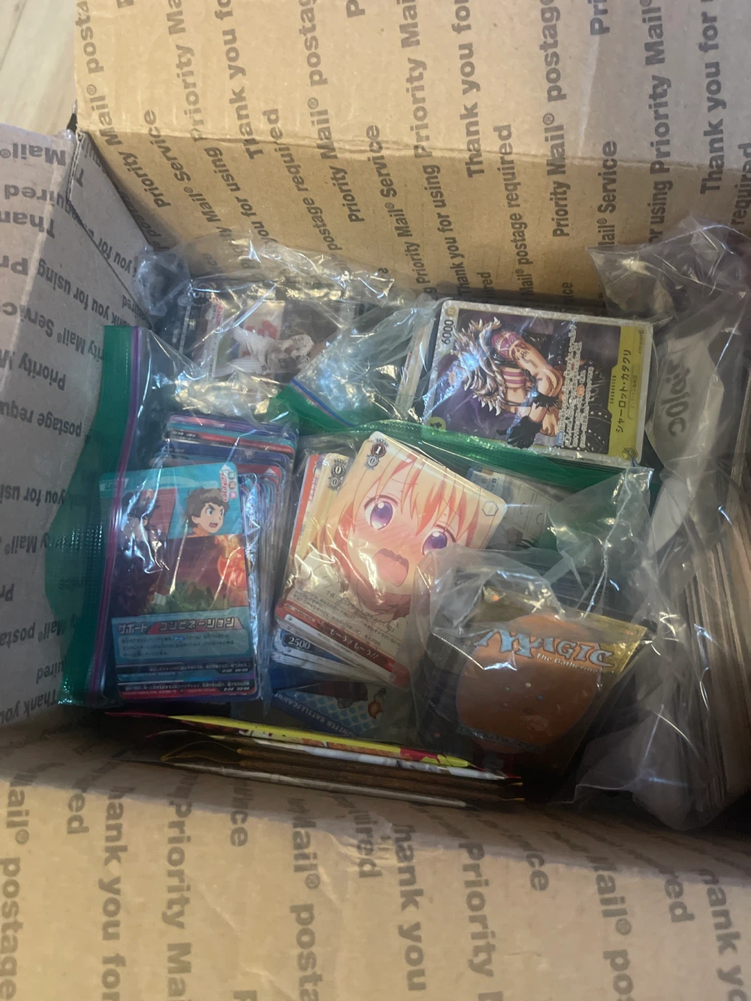 Assorted Anime Trading Cards and Booster Packs