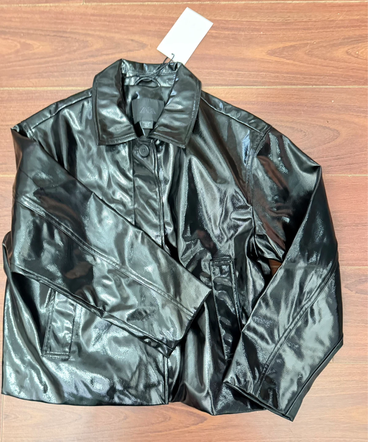Black Patent Jacket Zara
