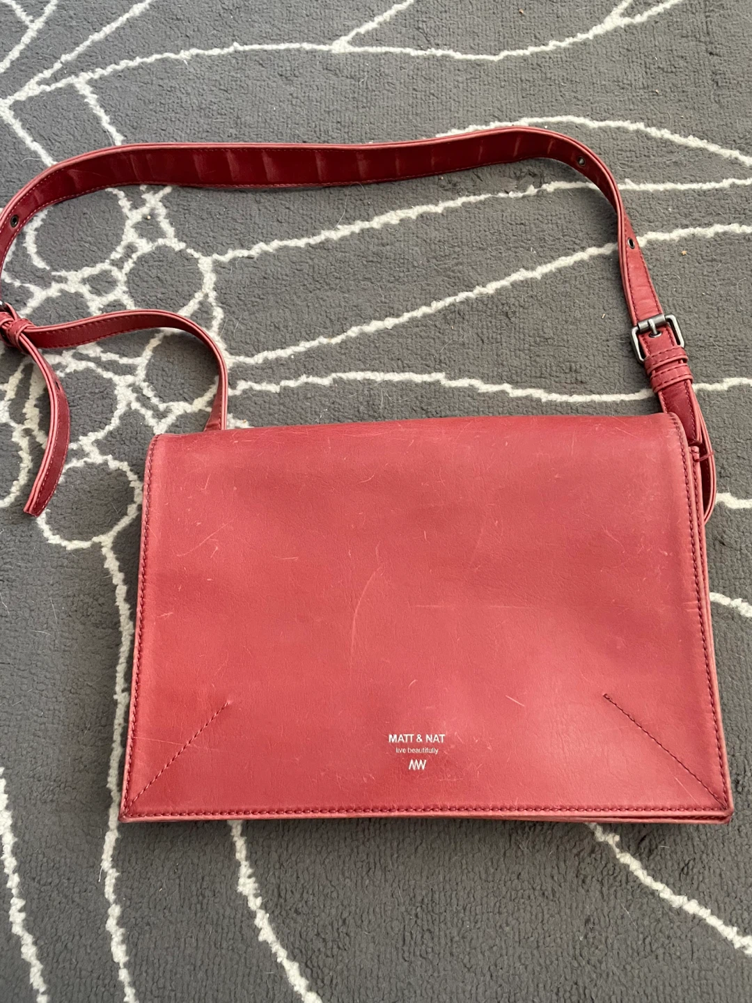 Matt & Nat Red Crossbody Bag