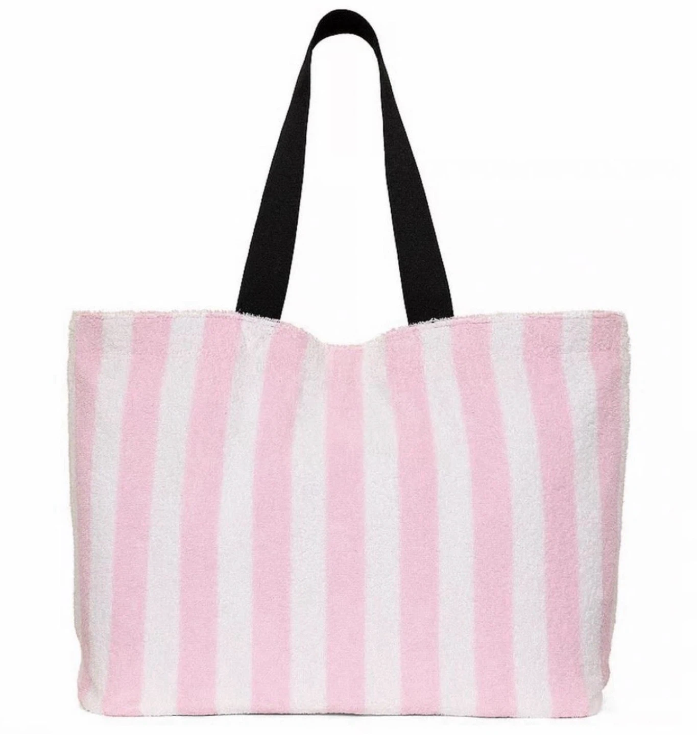 Victoria's Secret NWT Pink Striped Terry Tote Bag - photo 2