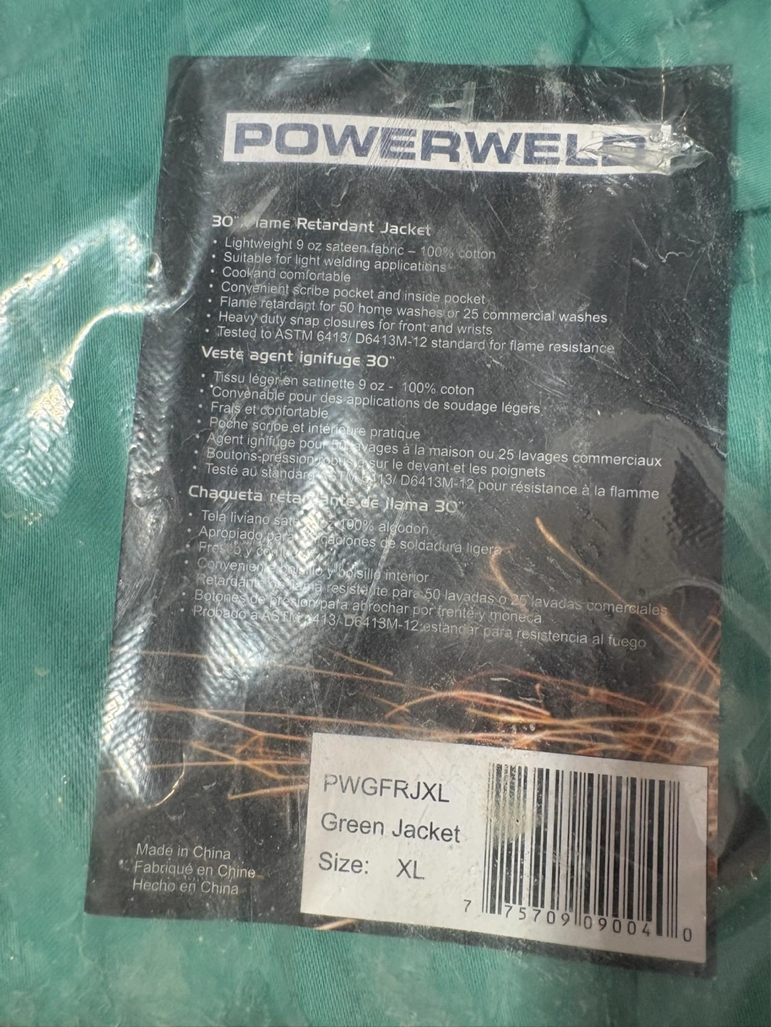 POWERWELD 30" Flame Retardant Jacket - XL - photo 3