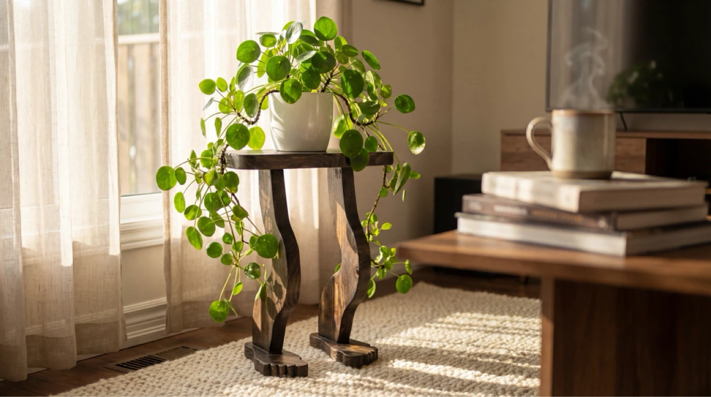 Handmade Wooden Side Table
