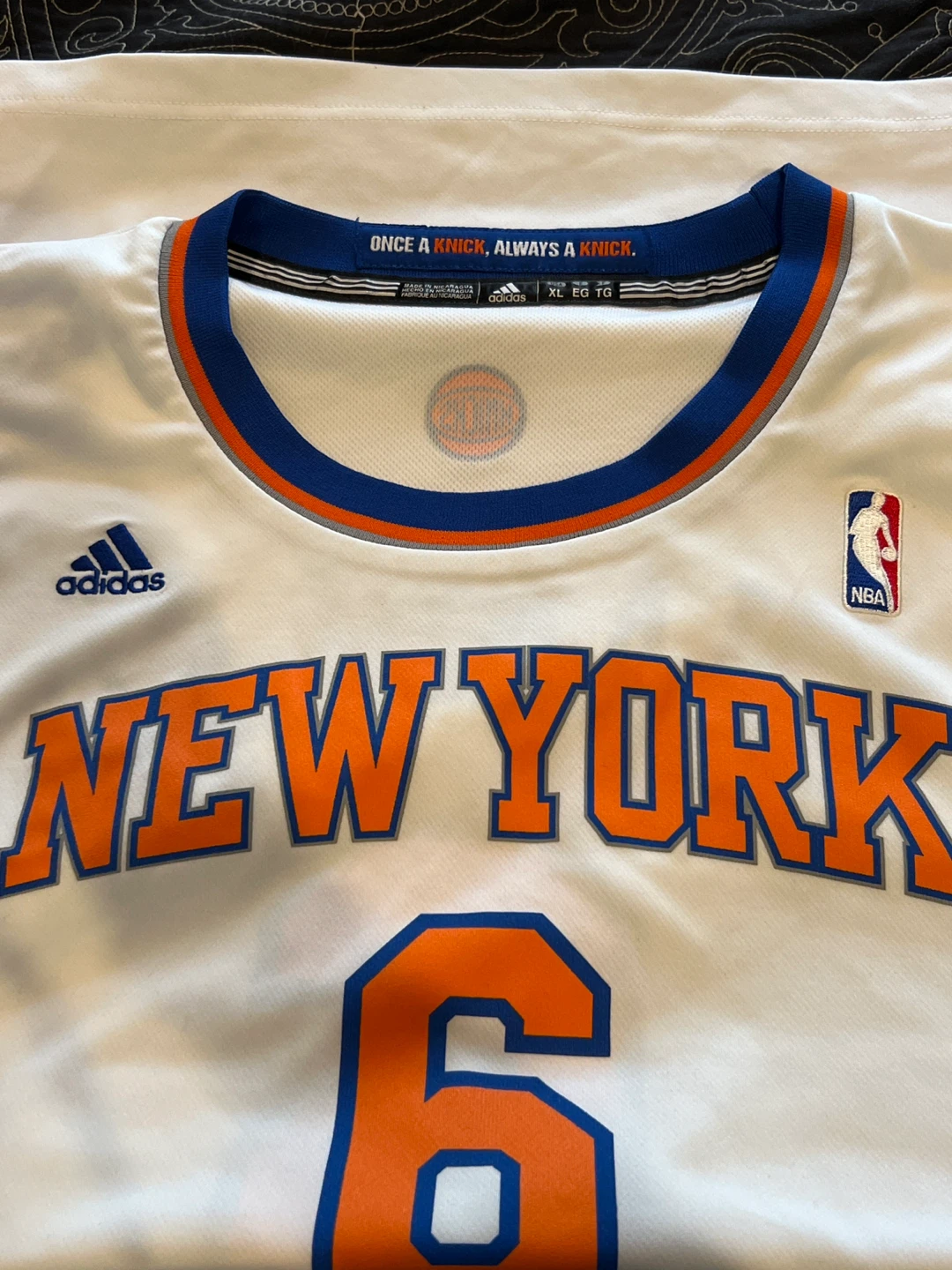 Adidas New York Knicks Chandler #6 NBA Jersey XL - photo 3