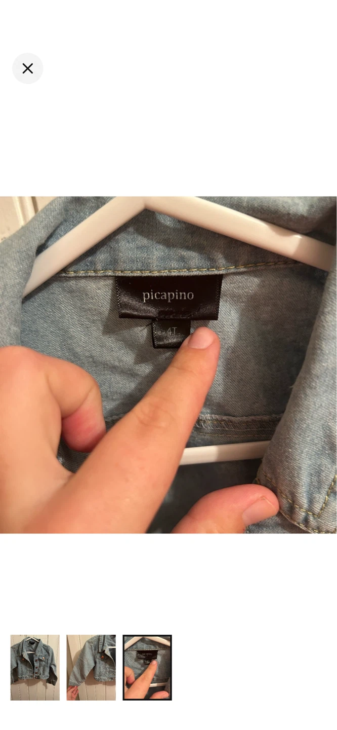 Picapino Denim Jacket - Size 4T - photo 3