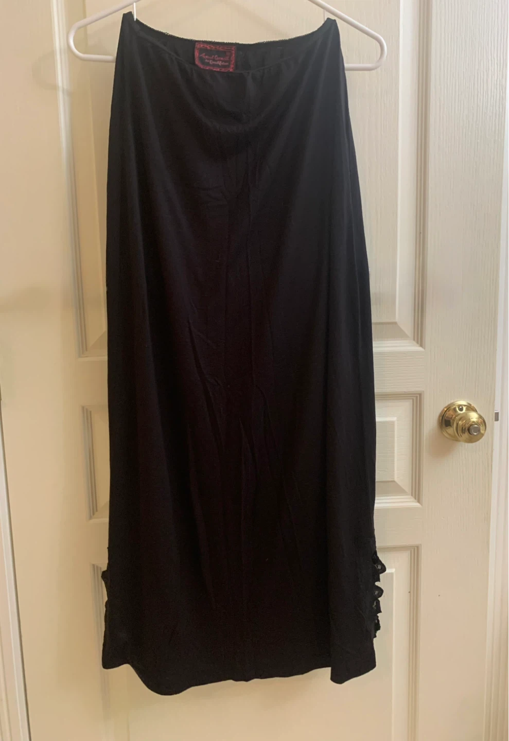 April Cornell Long Black Slip Size S