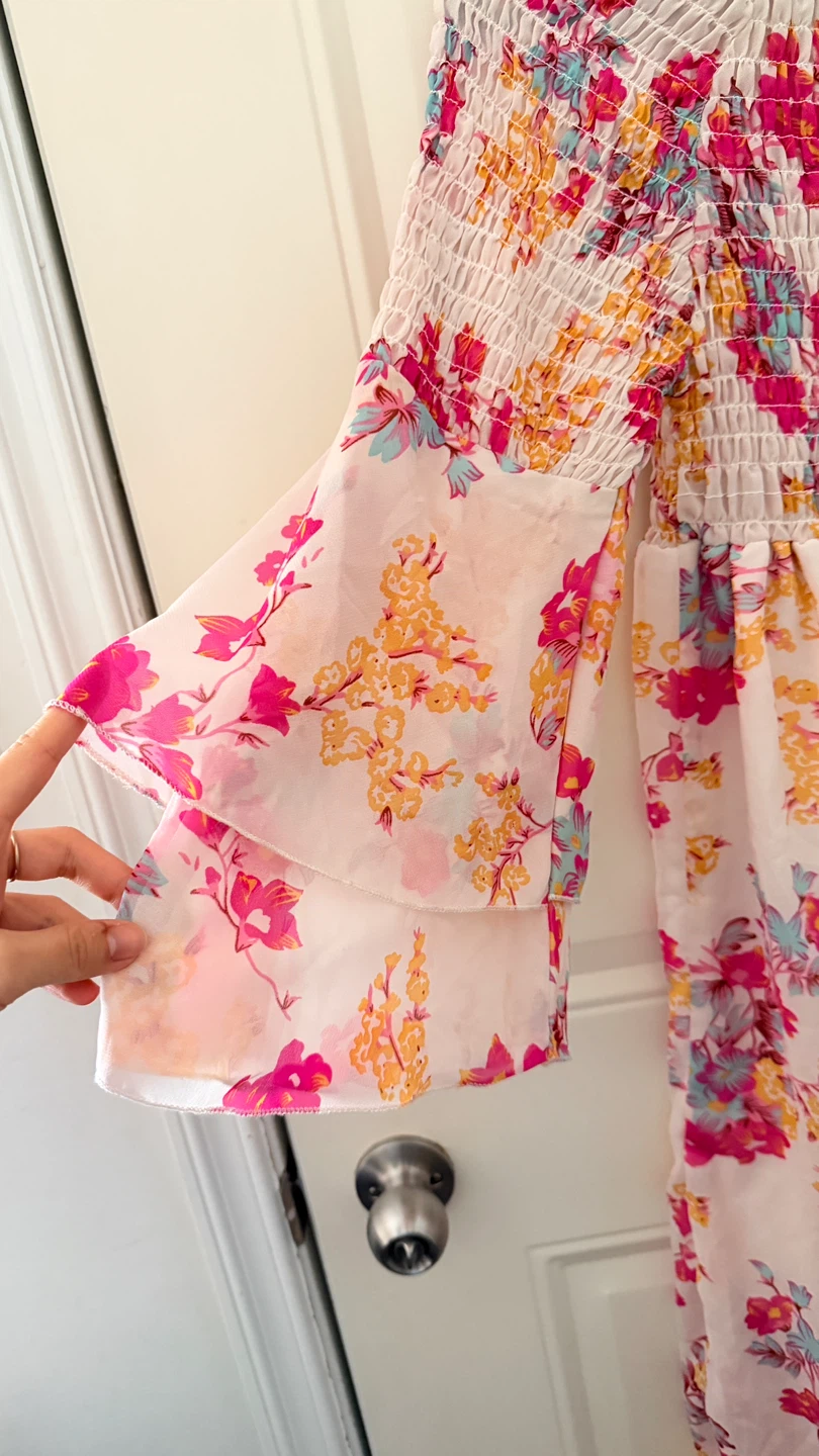 Floral Smocked Maxi Dress - photo 3