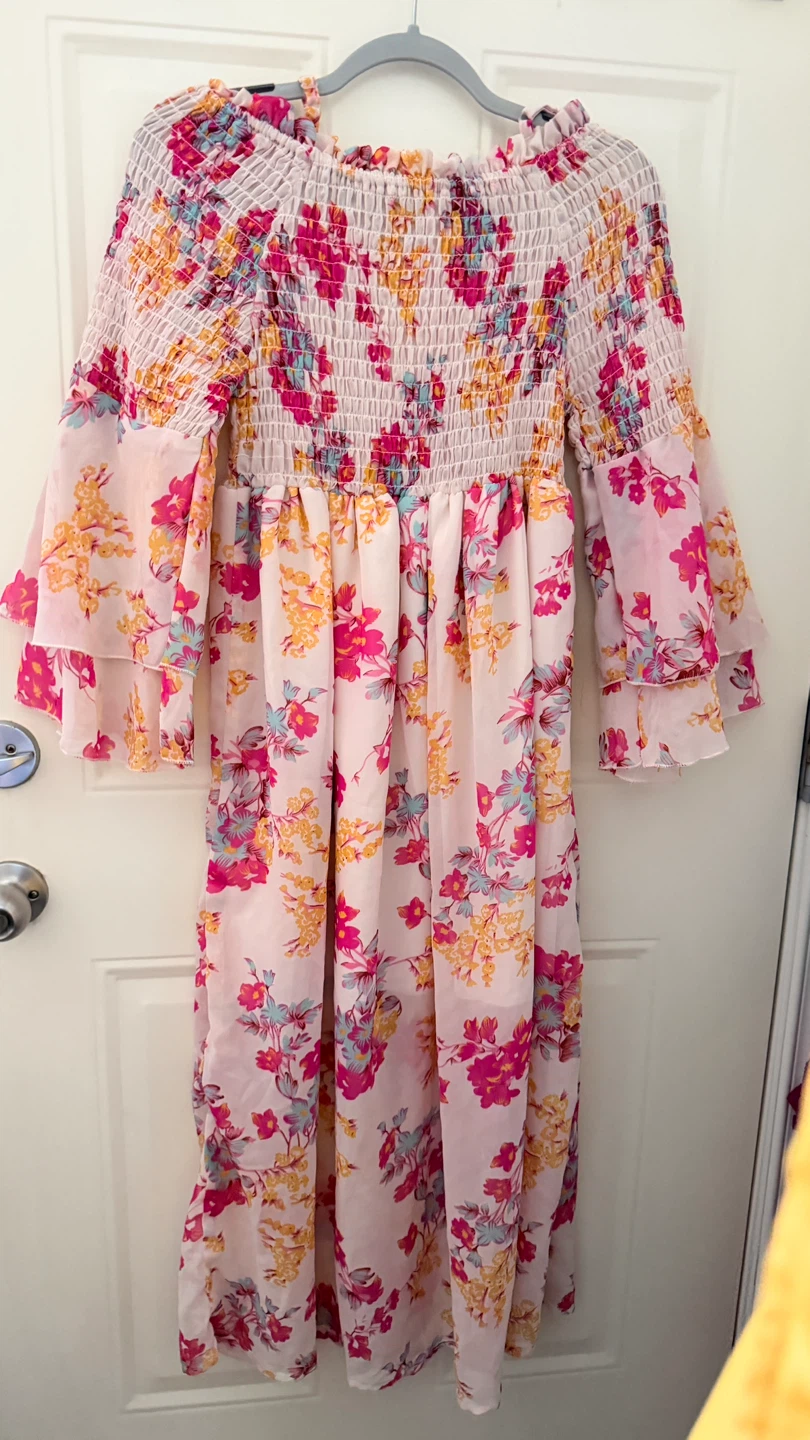 Floral Smocked Maxi Dress