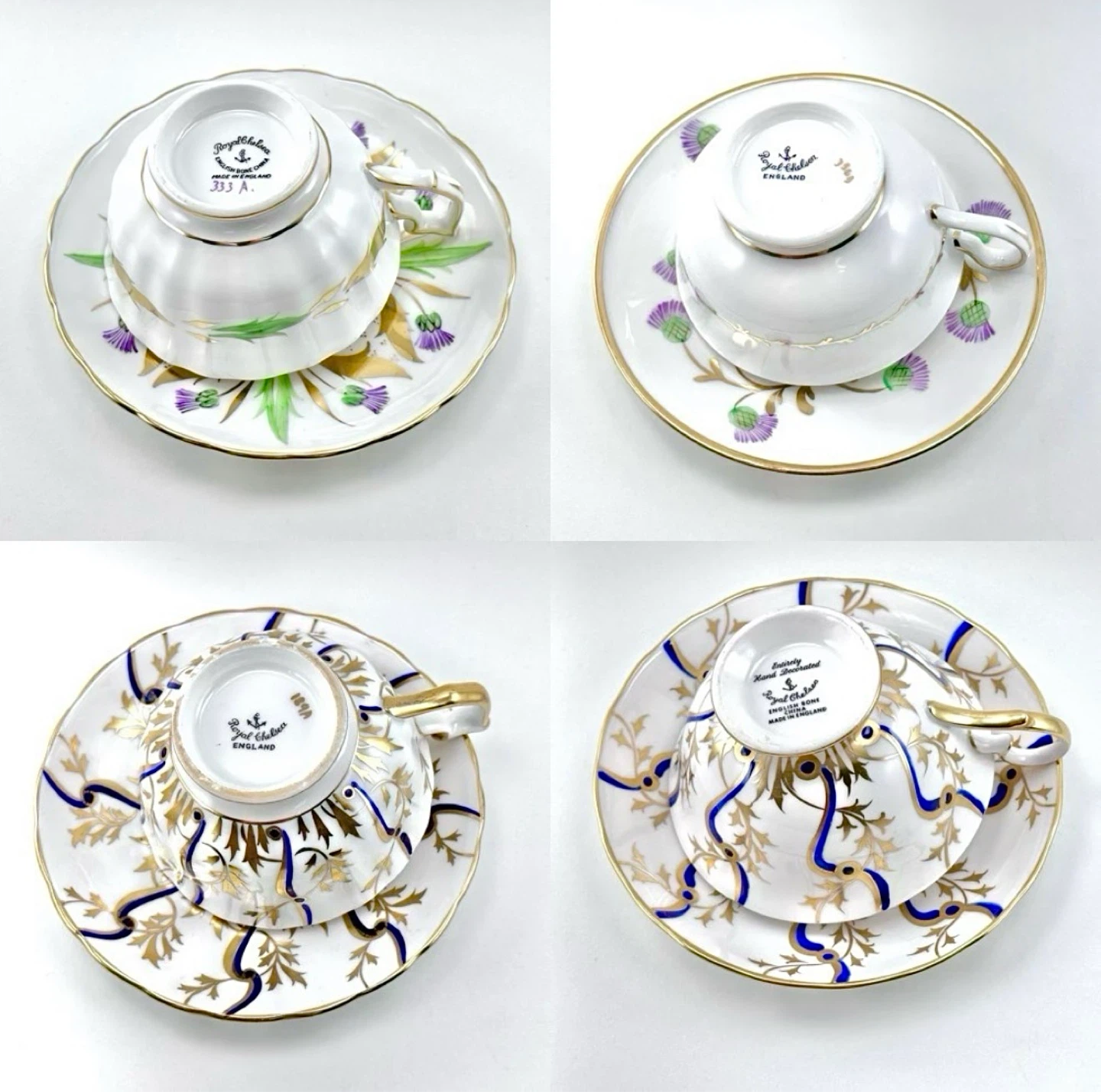 Royal Chelsea teacups (priced per) - photo 4