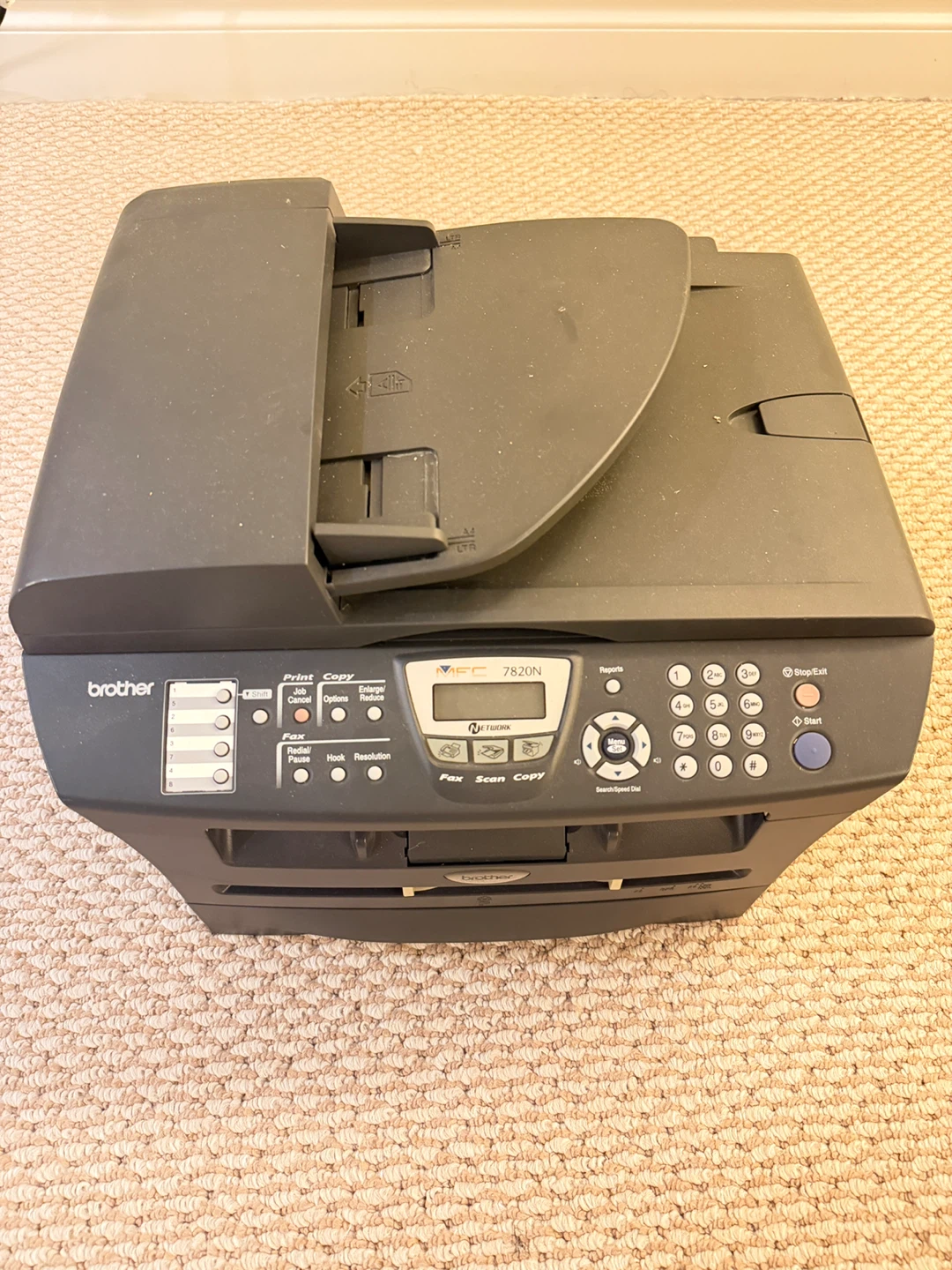 Brother 7820N Laser Multifunction Printer/Copier/Fax - photo 2