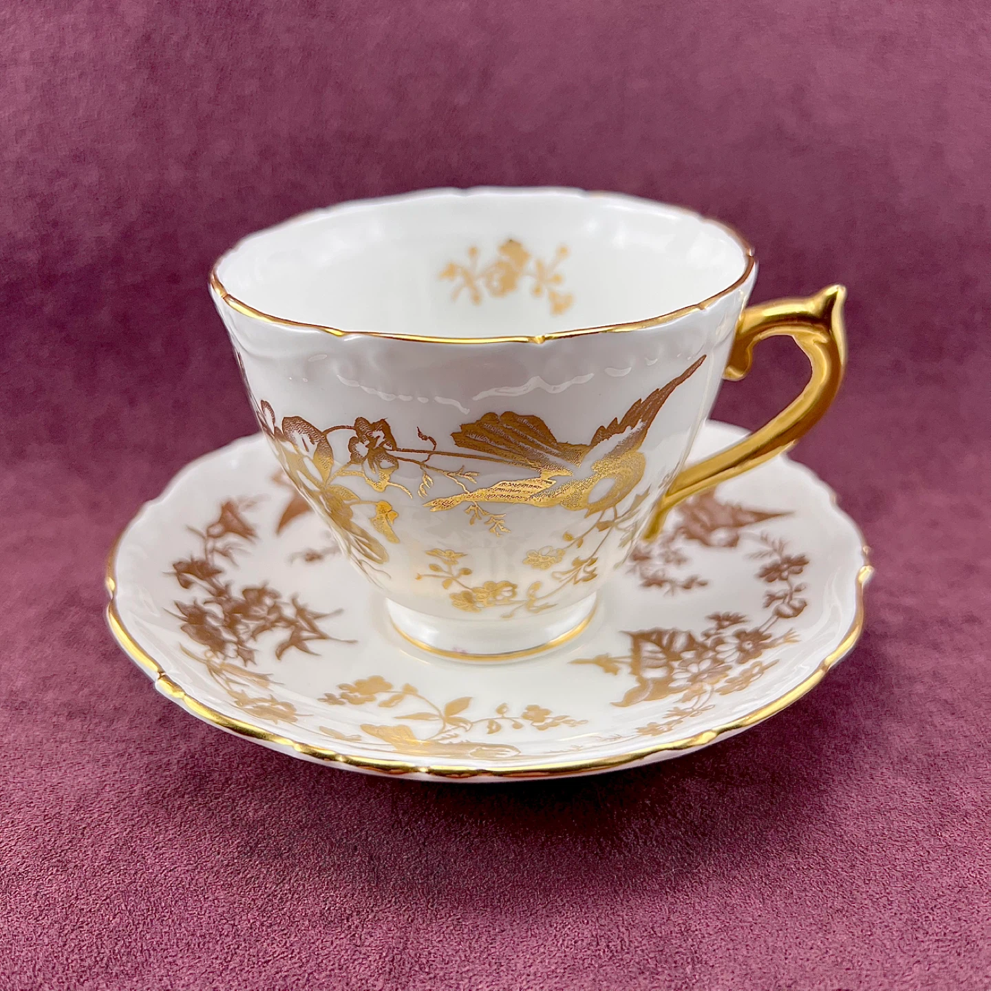 Coalport gold and white teacups (priced per) - photo 3