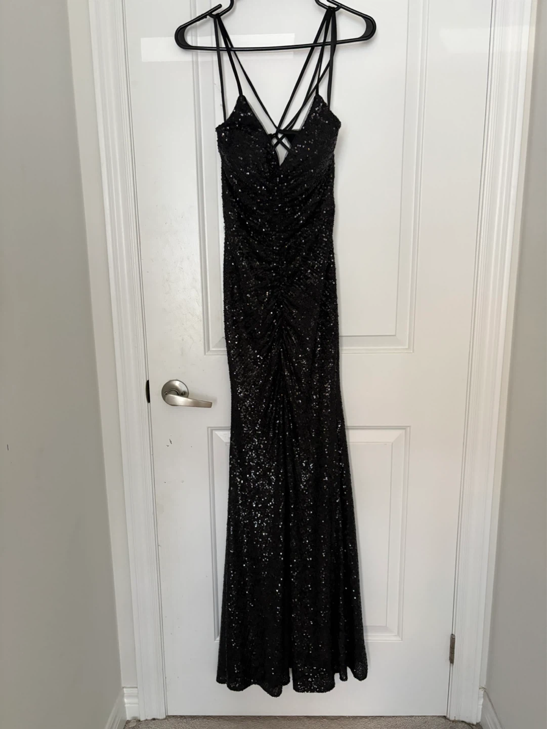 Black Sequin prom Dress