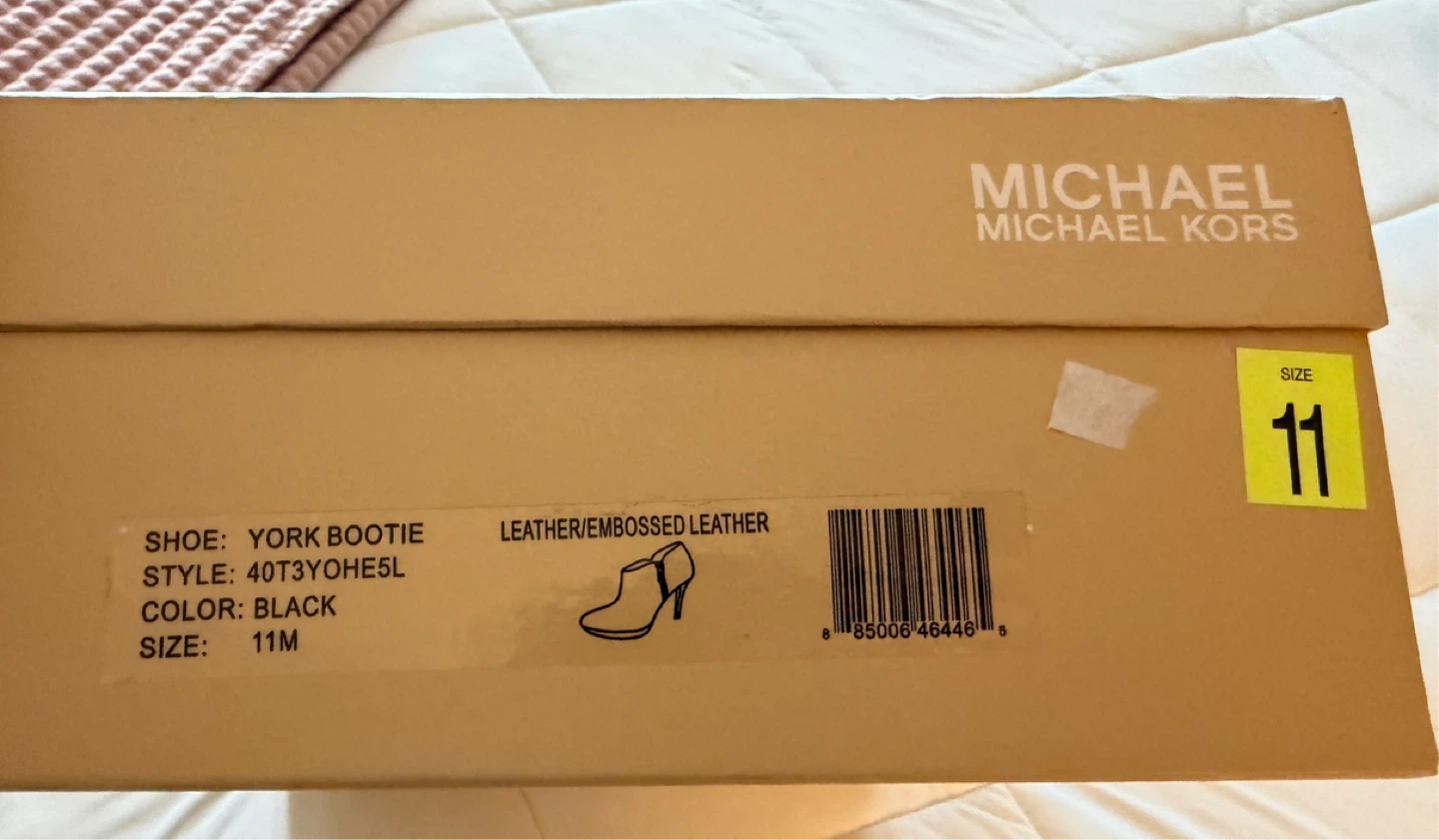 Michael Kors York Bootie Black Leather Size 11M - photo 3