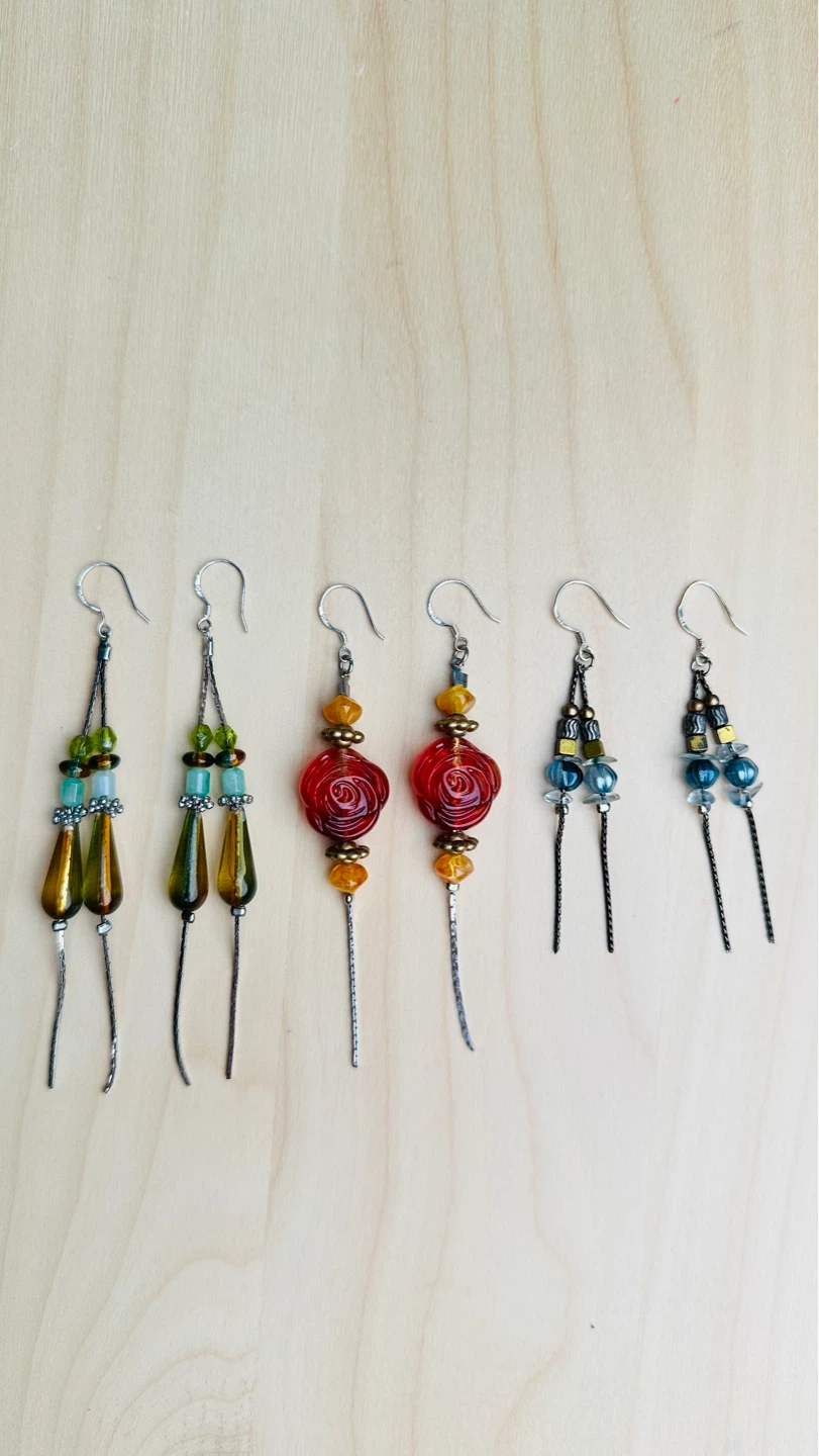 Assorted Sterling Silver Dangle Earrings