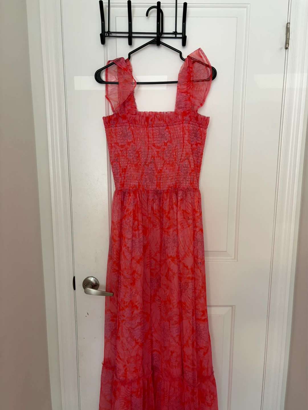 Pink Floral Maxi Dress