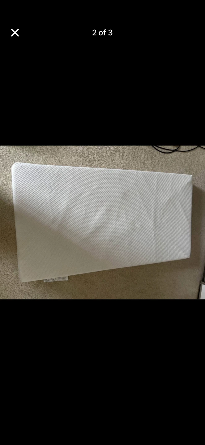 White Crib with Mattress - photo 3