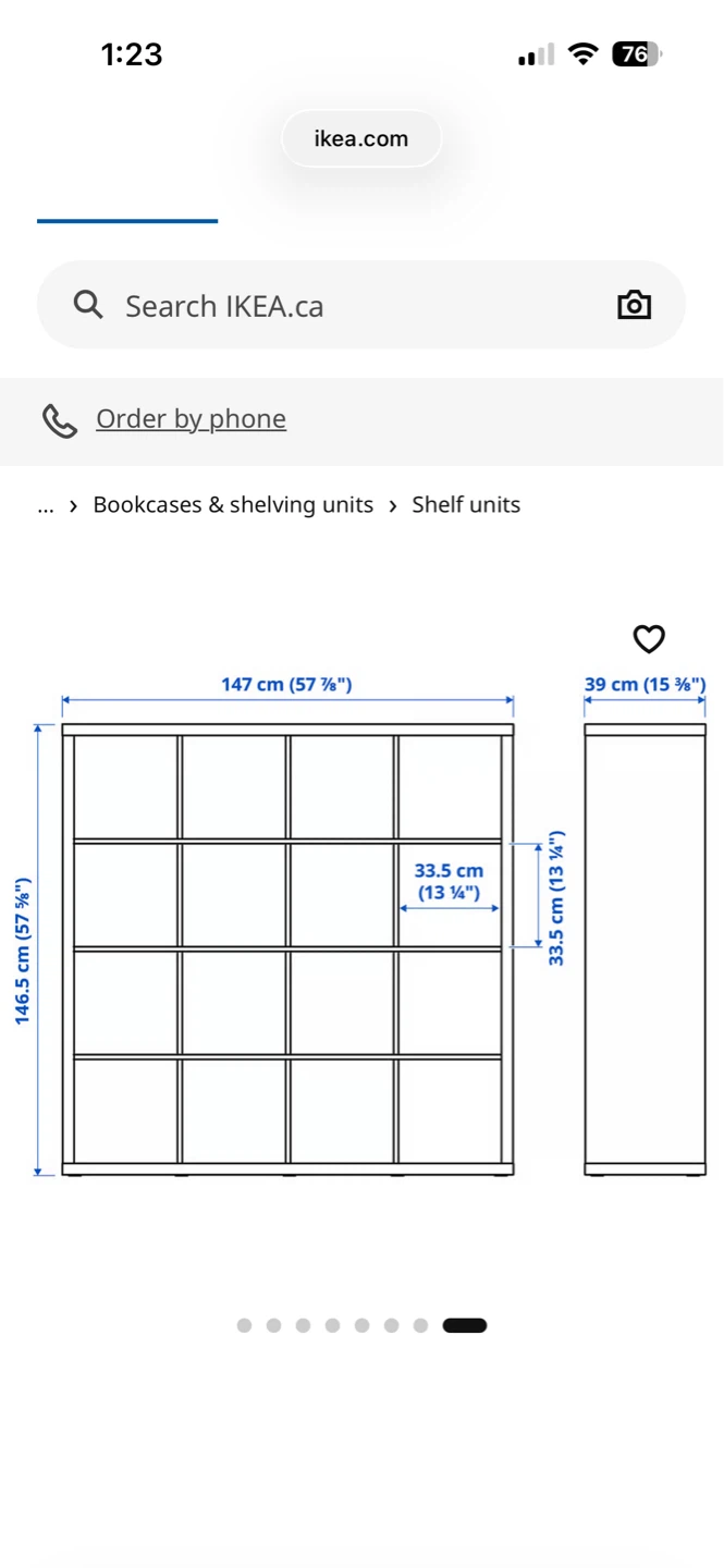 IKEA KALLAX 16-Cube Shelf Unit - Black/brown - photo 5