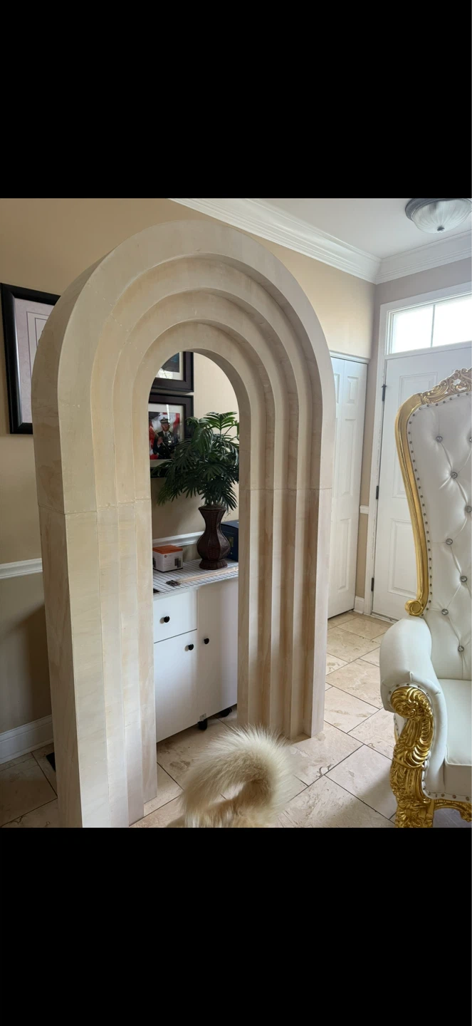 Archway Backdrop Stand painted white