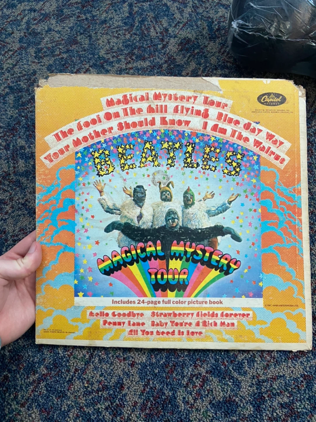 The Beatles Magical Mystery Tour Vinyl Record w/ Book