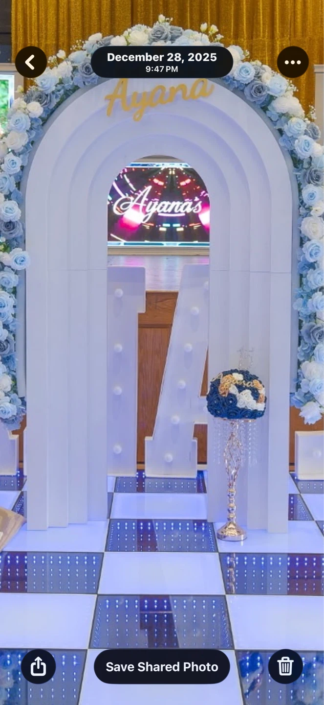 Archway Backdrop Stand painted white - photo 2