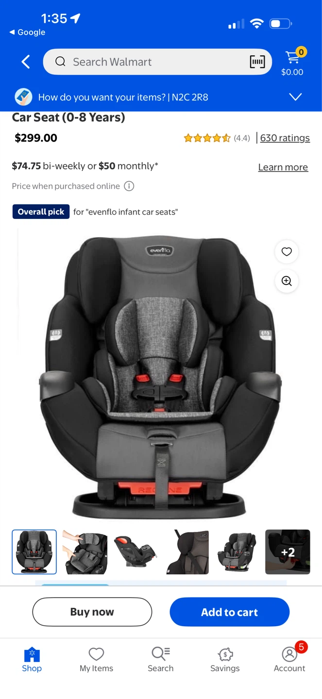 Evenflo Car Seat (0-8 Years)