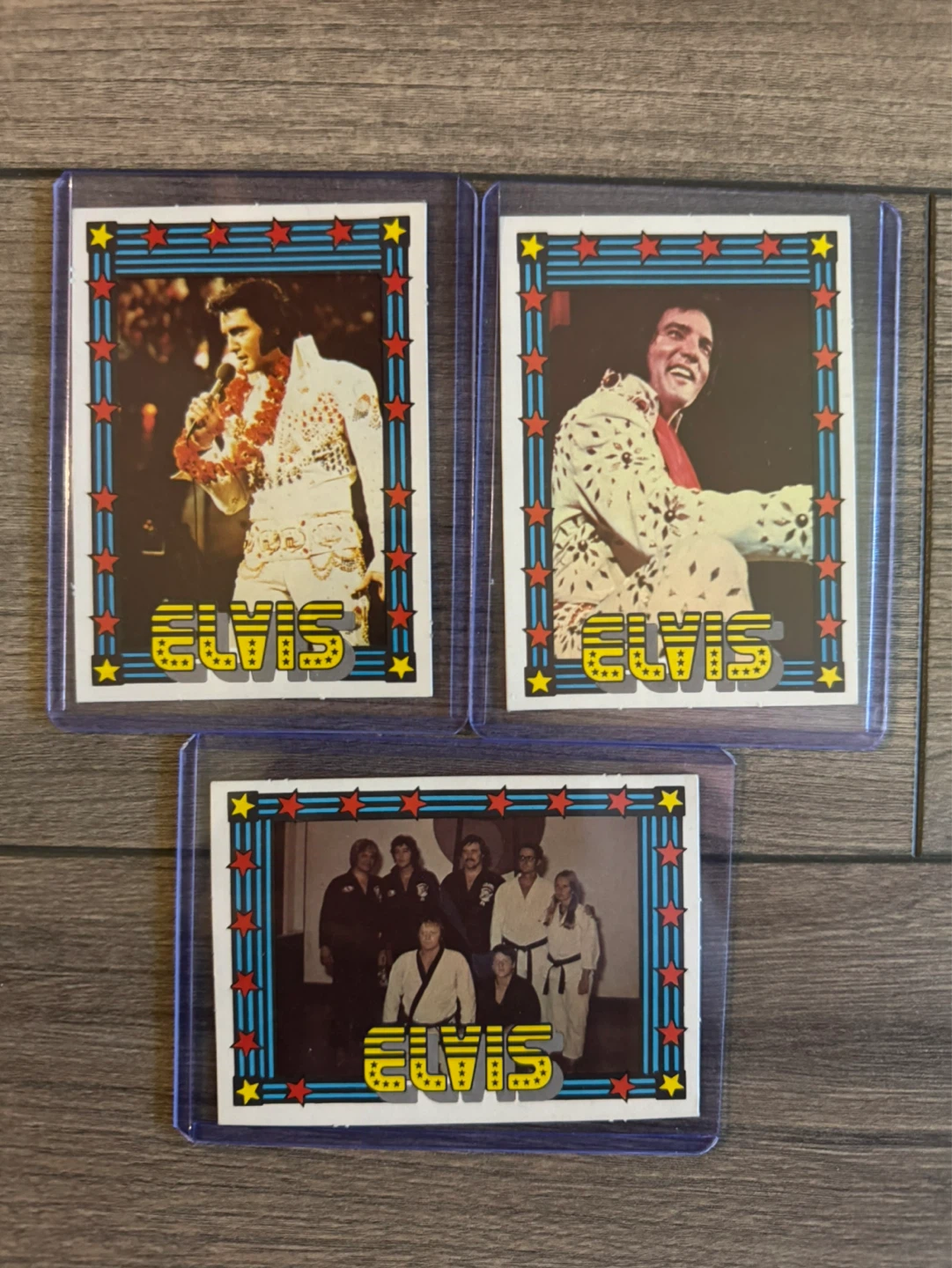 Lot of 3 Elvis Presley Trading Cards