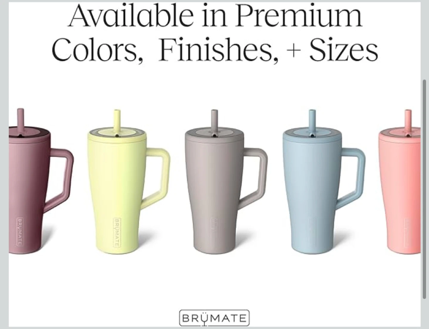 BRUMATE Era 30oz Tumbler w/ Handle&Flexible Straw-Nightfall Blue - photo 3