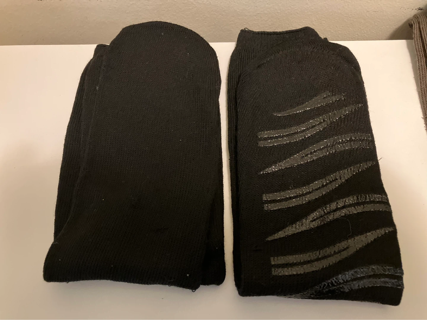 Black Grip Socks