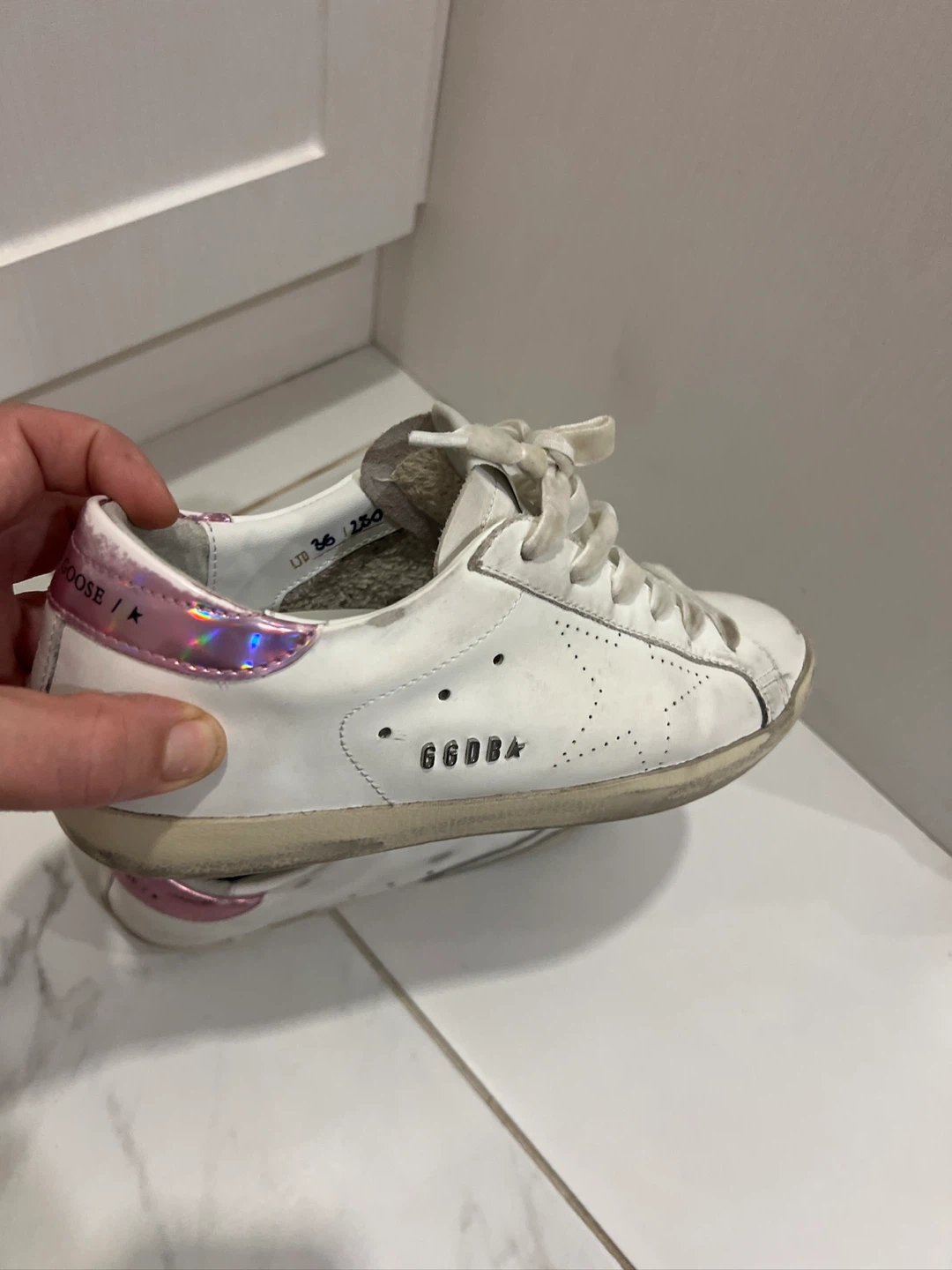 Golden Goose Superstar Sneakers White Pink Size 36 - photo 4