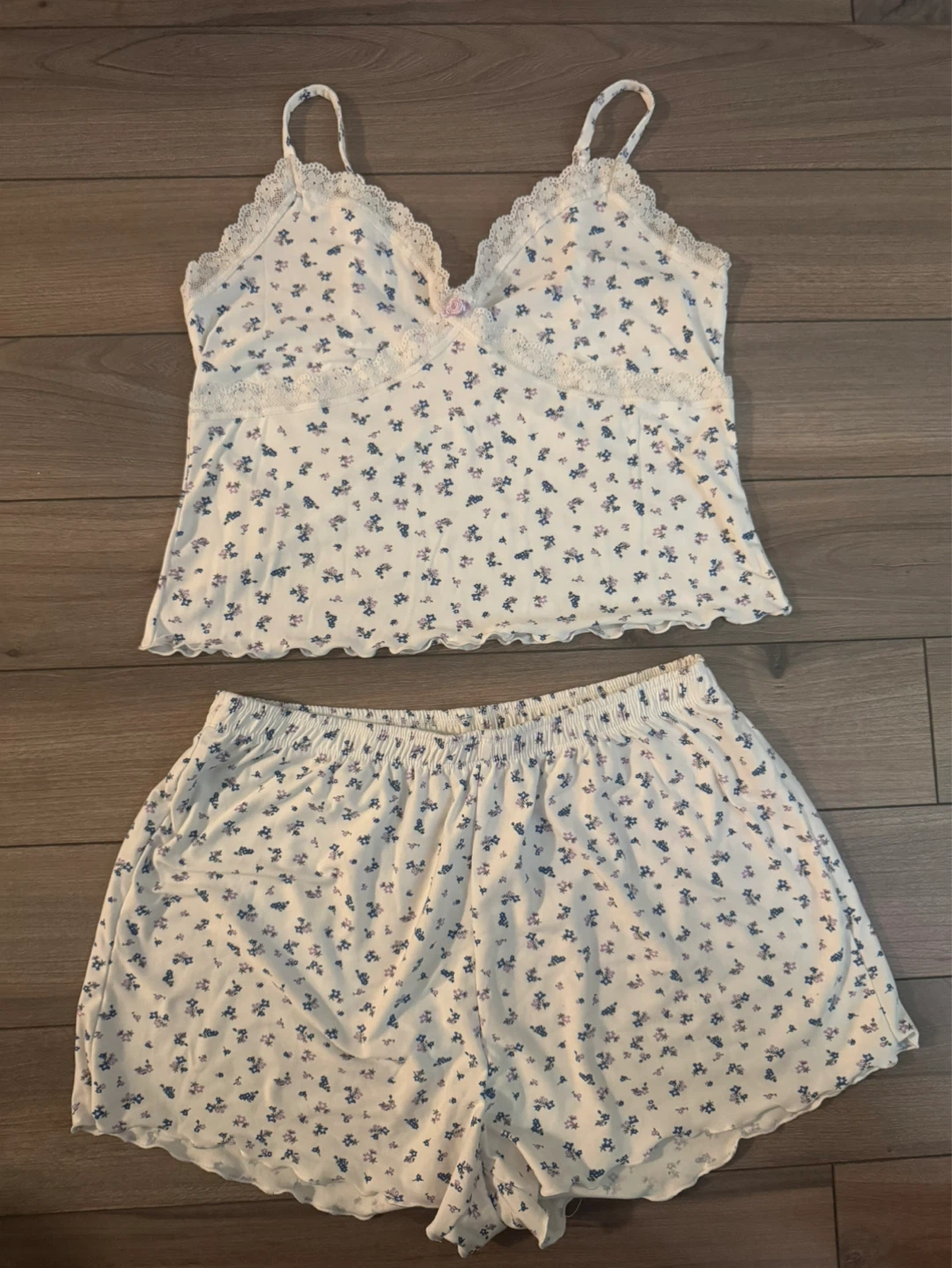 Rose + Vine Floral Pajama Set L-XL