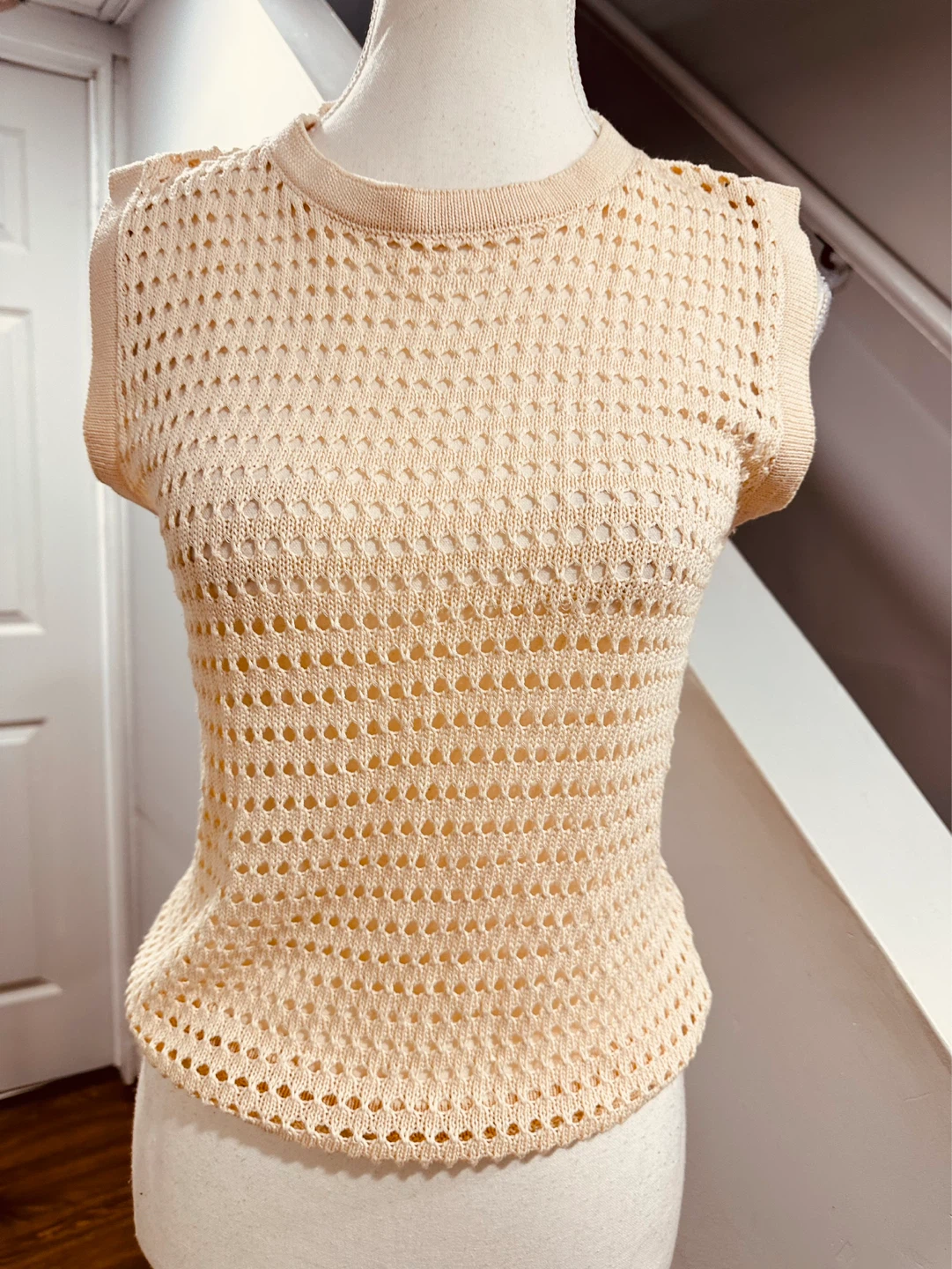 Buy 1 get 1 free Women's Cream Knit Tank Top