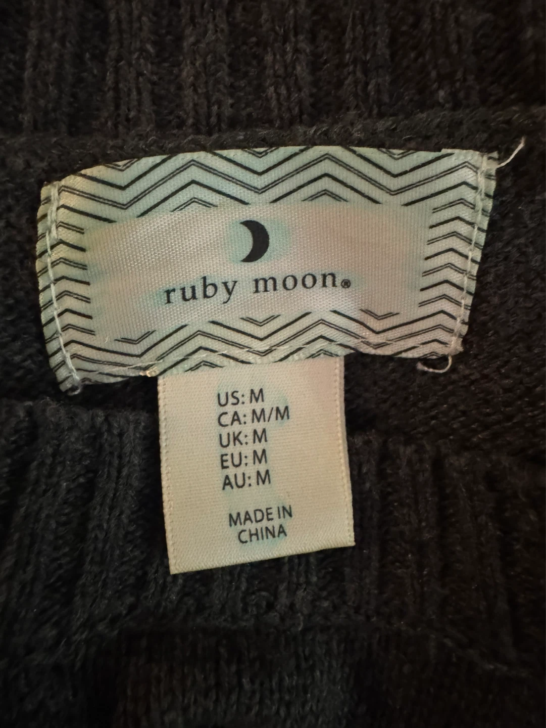 Ruby Moon Reindeer Christmas Sweater - Size M - photo 2