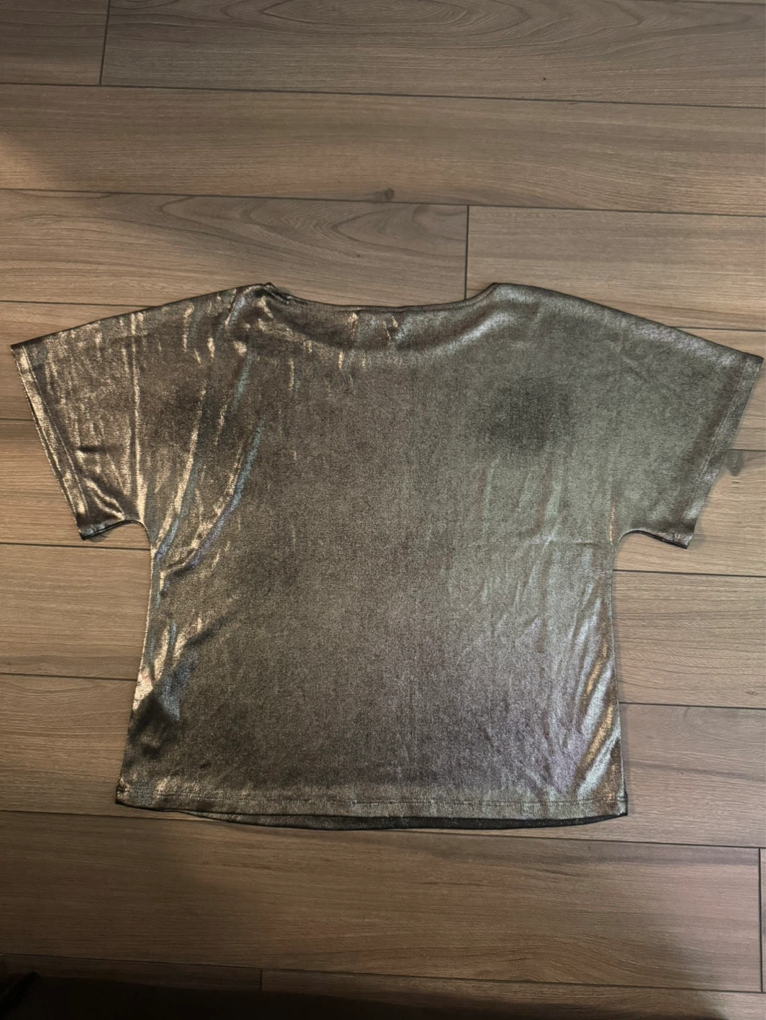 Joe Fresh Silver Metallic T-Shirt - XS - photo 2