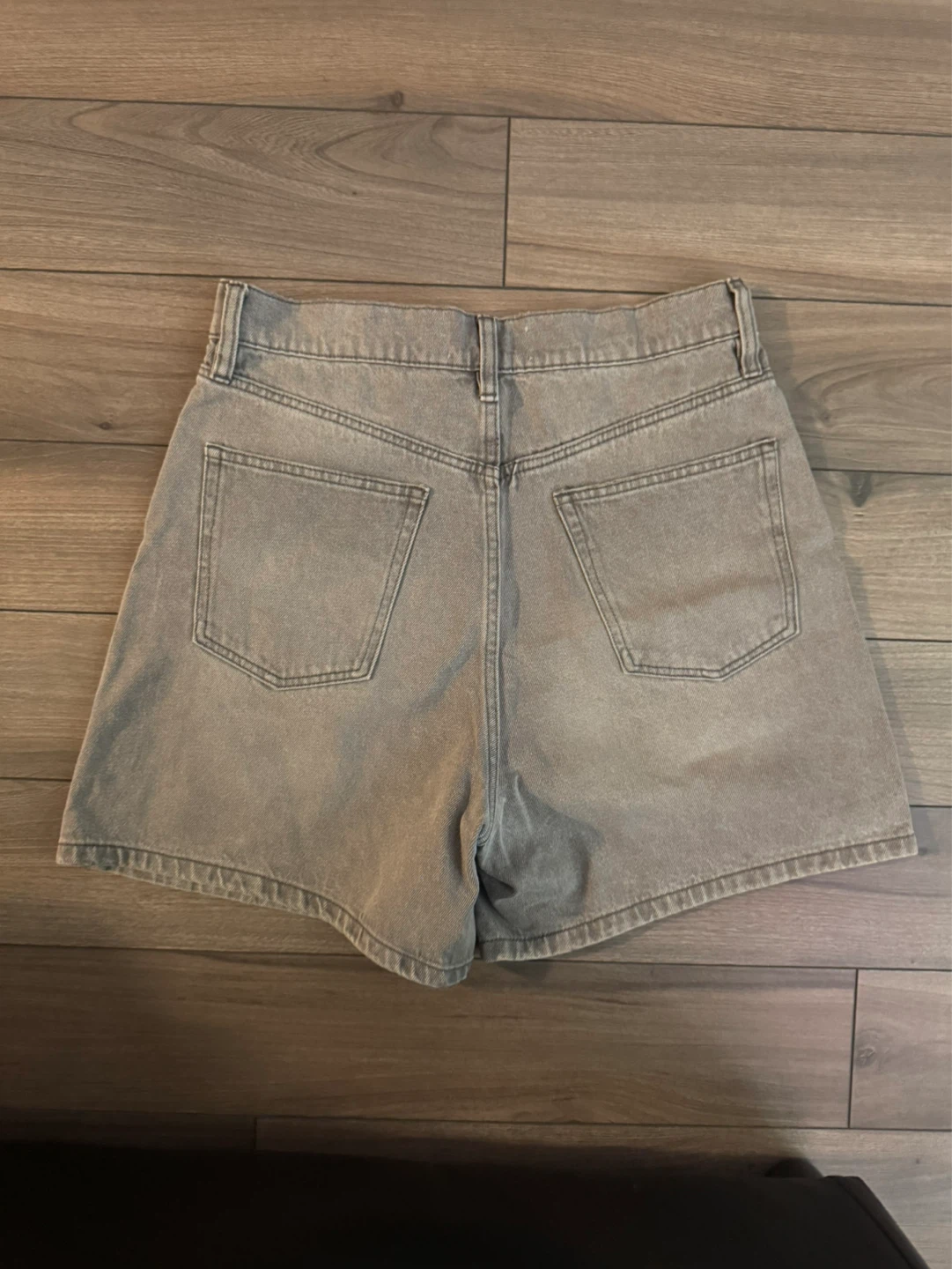 Ardene Mom High Rise Denim Shorts - Grey Size 9 - photo 2