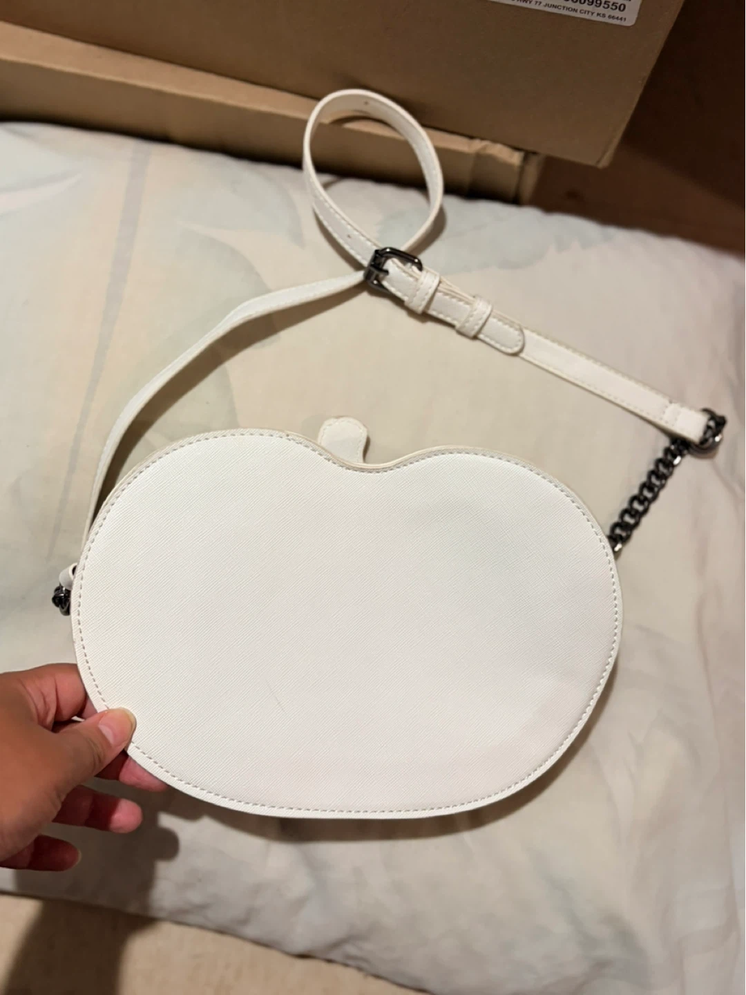 White Pumpkin Face Crossbody Bag - photo 3