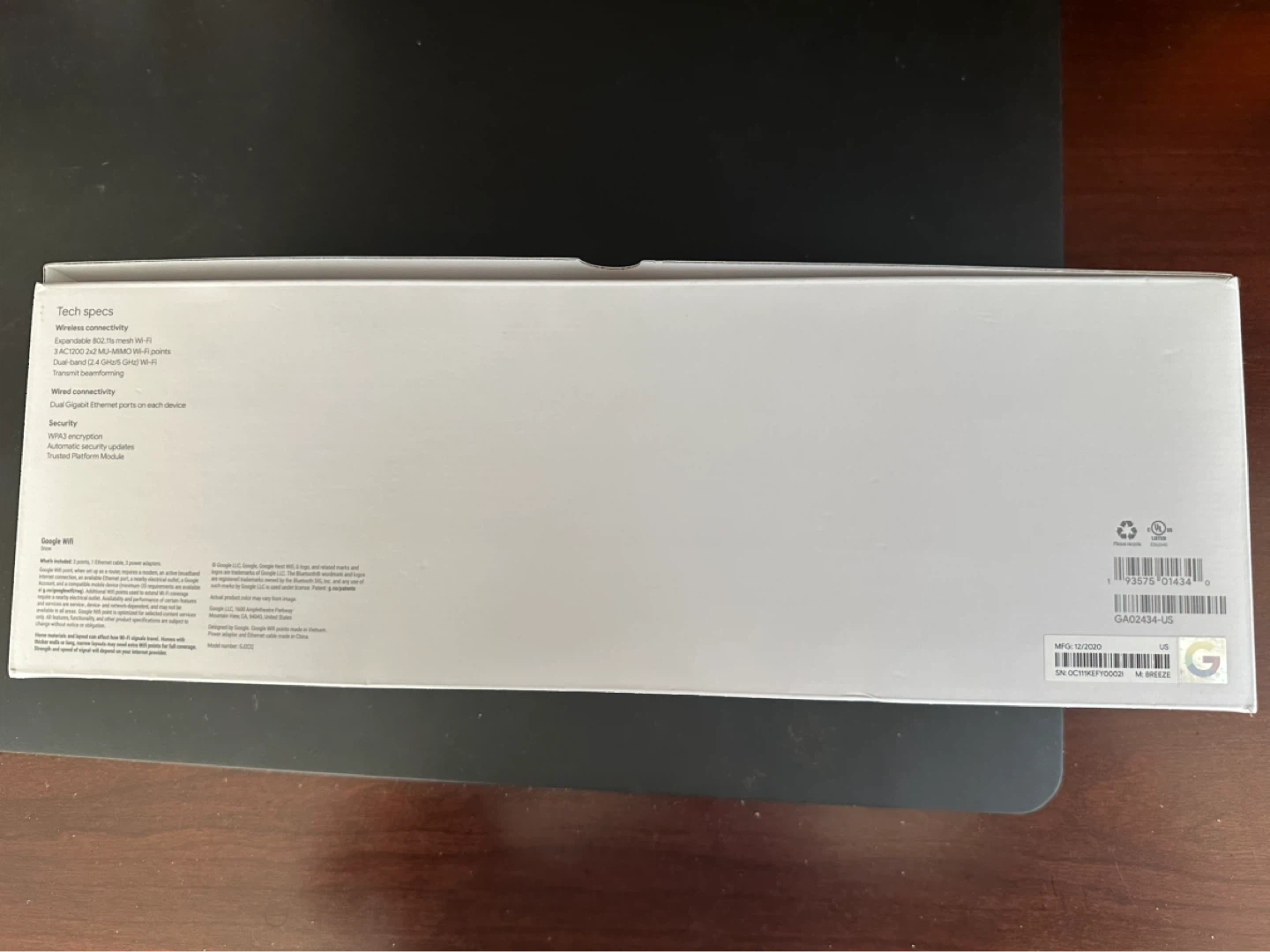 Google Wifi 3-Pack Mesh Wireless Router System - photo 2