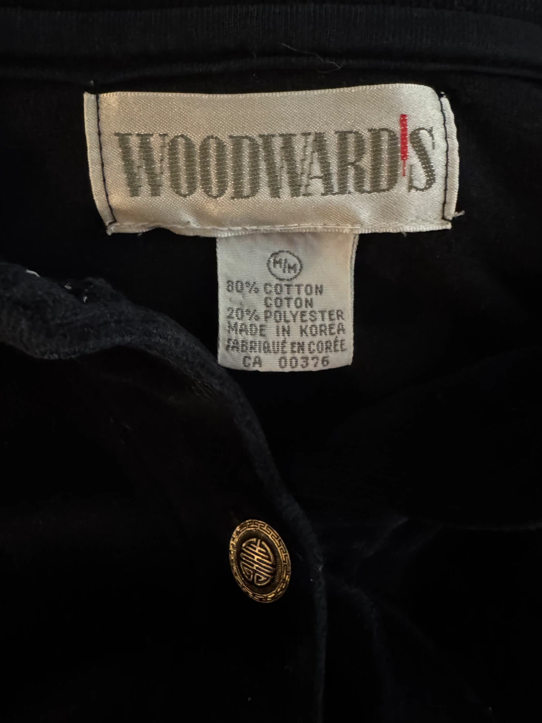Woodward's Black Velour Pullover M/M - photo 4