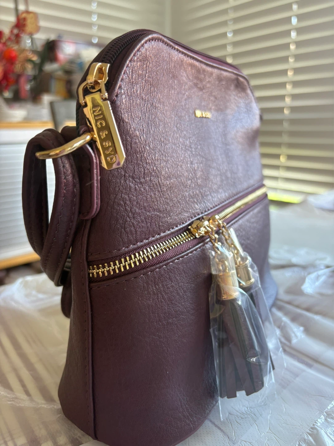 Brand new NIC & SYD Crossbody Bag - Plum Colour - photo 2