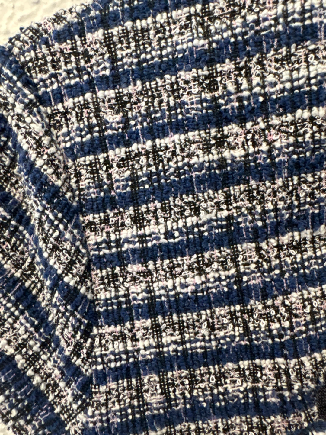 NEW Grace Karin Women's Tweed Dress - Blue/White Plaid - photo 3