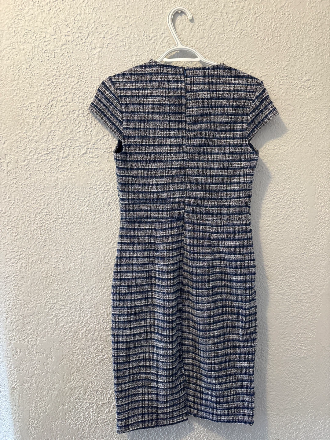 NEW Grace Karin Women's Tweed Dress - Blue/White Plaid - photo 2