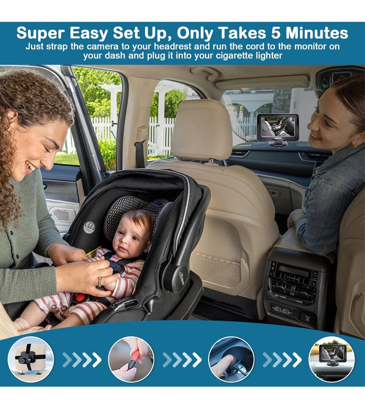 Baby Car Camera with 4.3" Screen B35 - photo 3