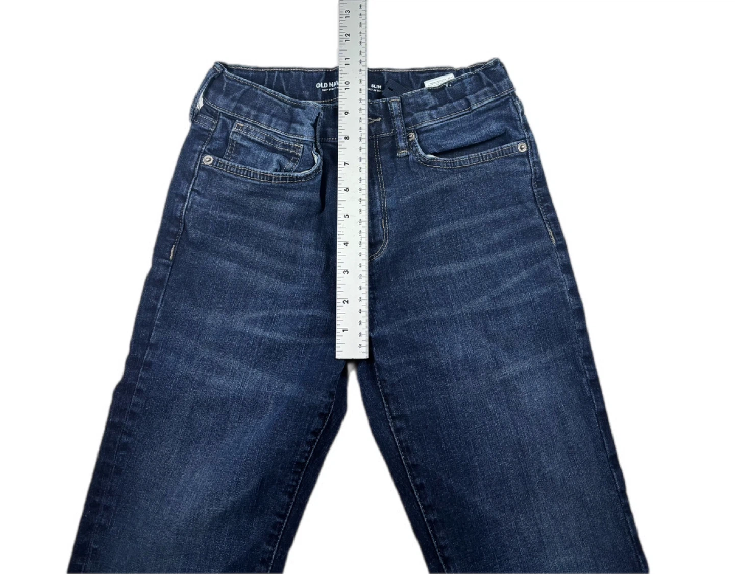 Old Navy Boys Jeans Size 12 Slim Fit Dark Wash Denim - photo 5