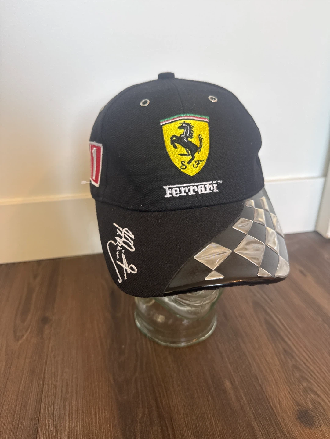 Ferrari Formula 1 Cap - Black with Shell & Vodafone Logos