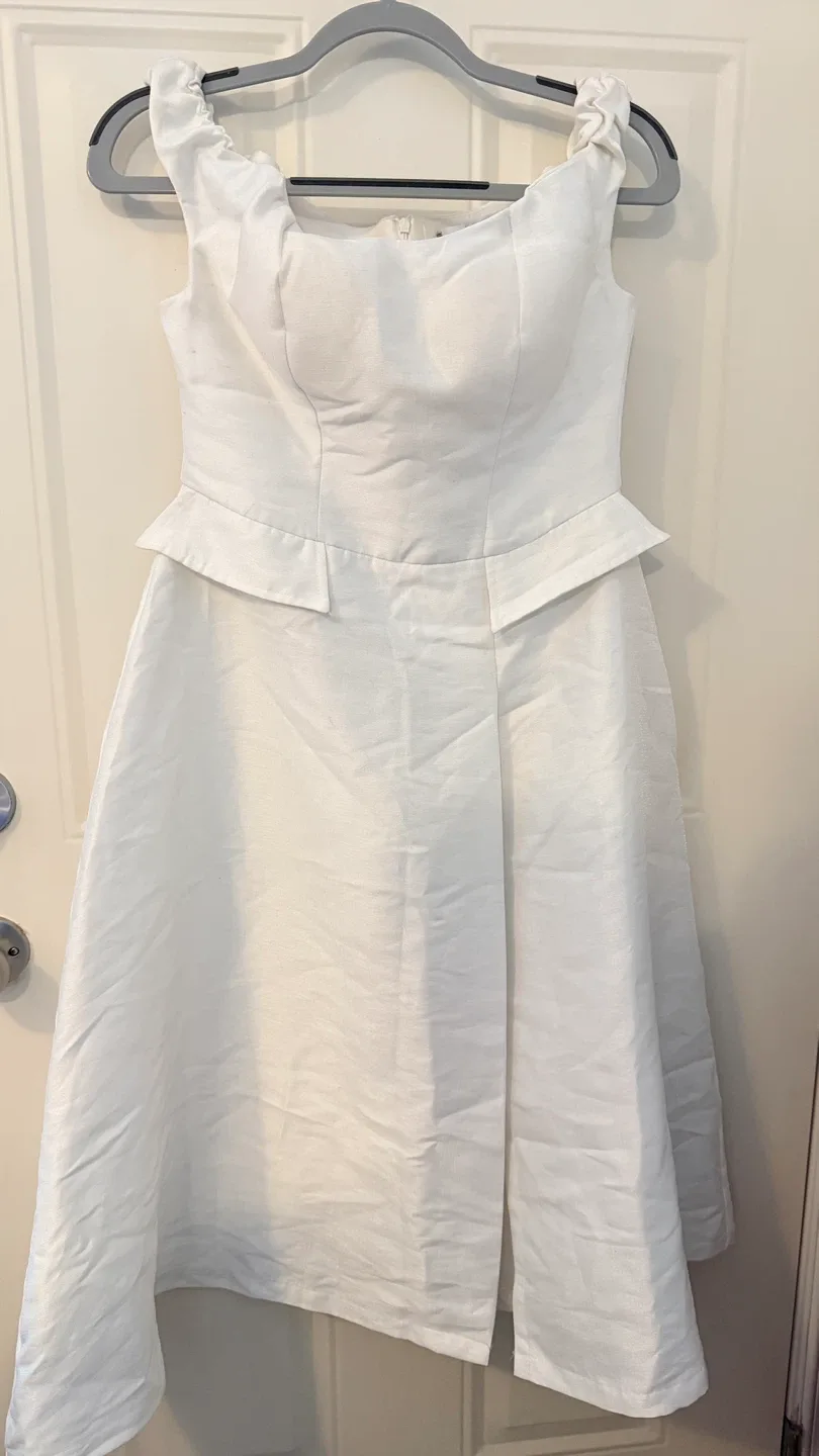 J&R White Midi Dress Size M